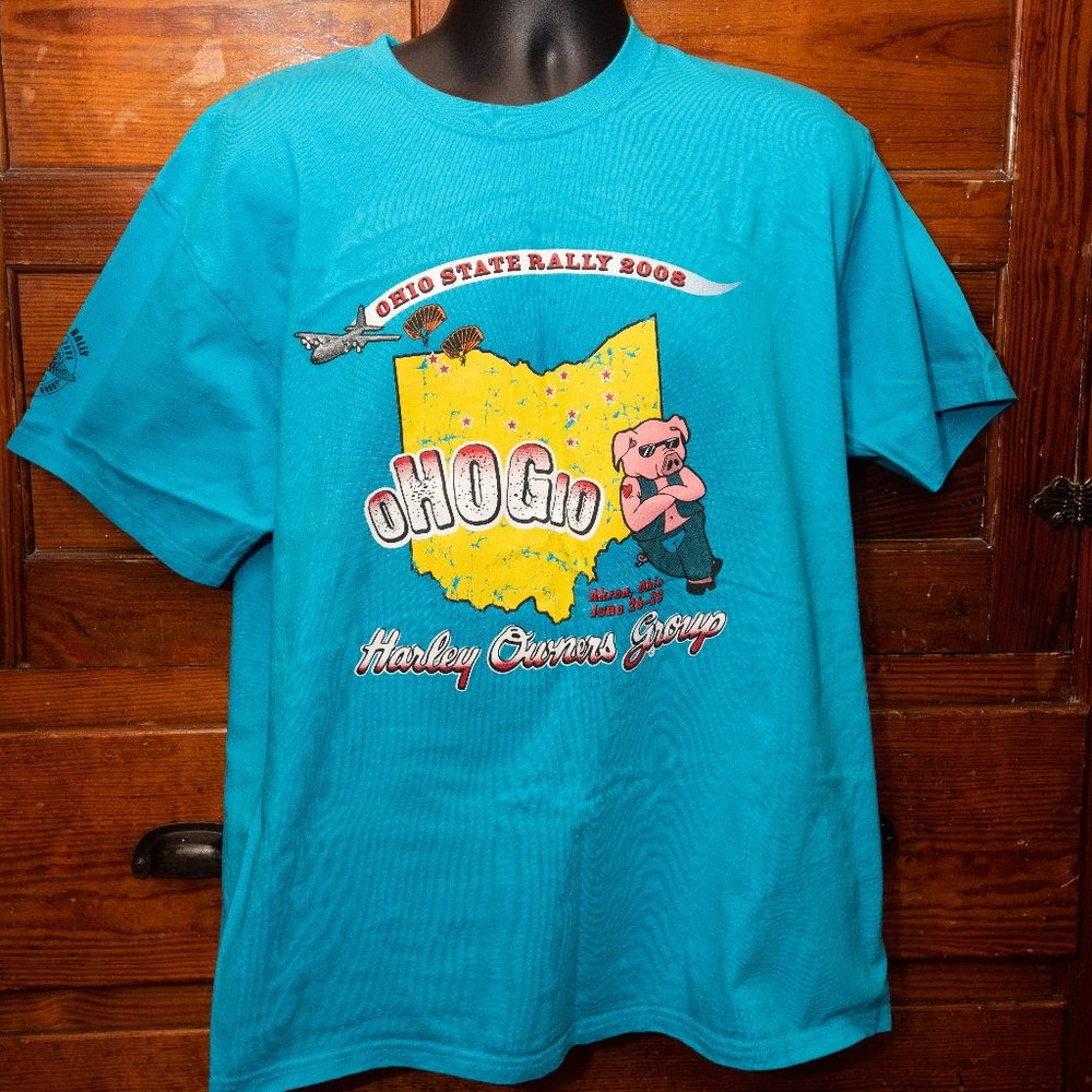 Anvil Ohio HOG State Rally 2008 commemorative tee